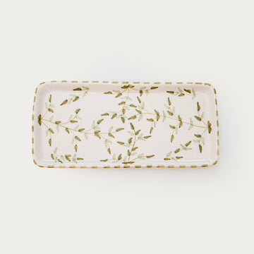 Large Leaves Serving Plate (34 cm) - Gold