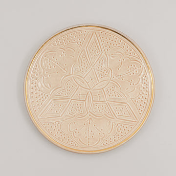 Medium Beldi Plate (20 cm) - Sahara Beige