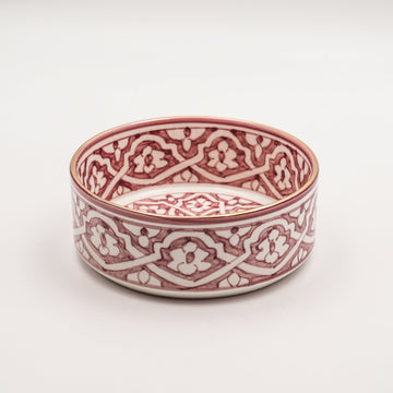 Fassia Flat Serving Bowl (18 cm) - Red Clay