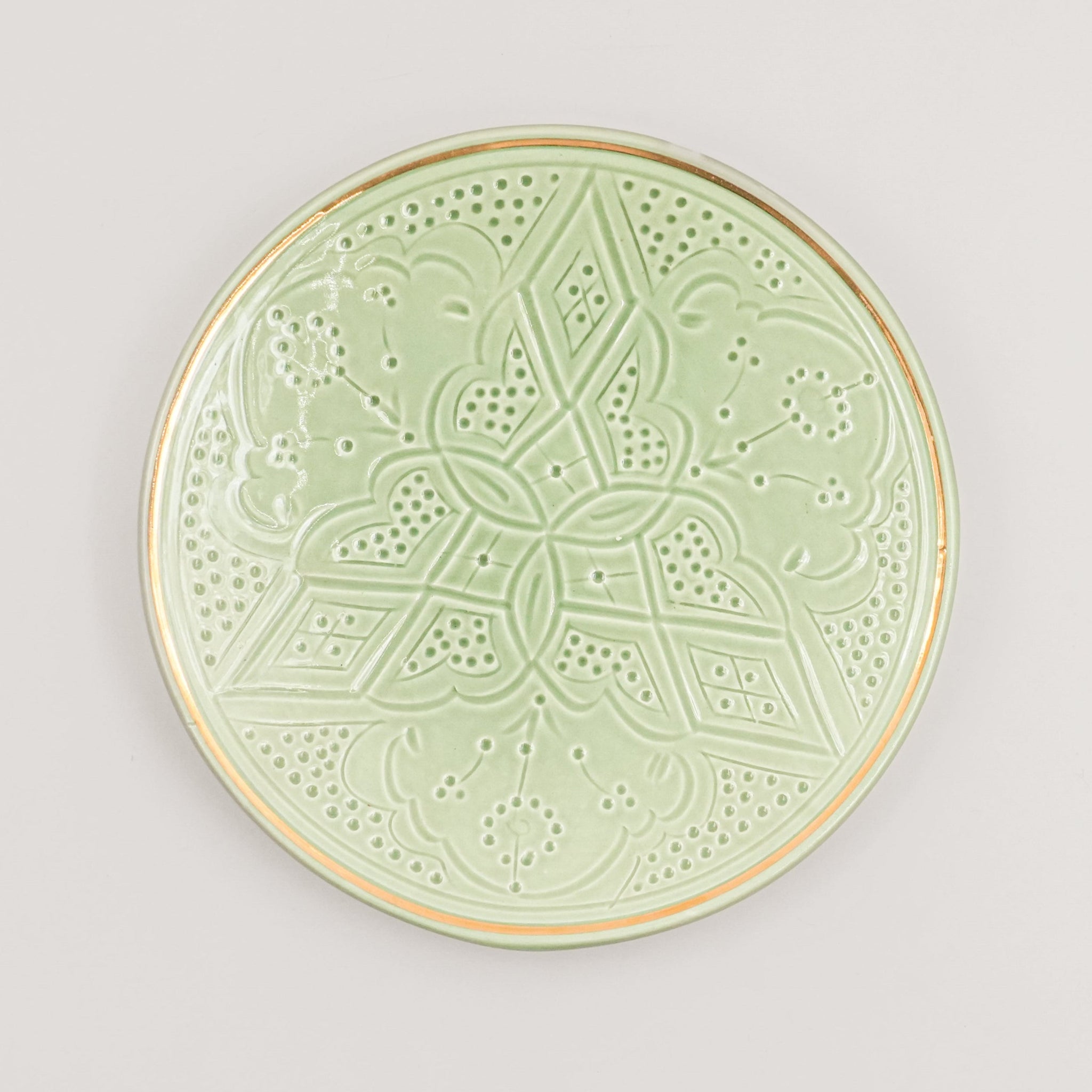 Small / Medium Beldi Plate (17 or 20 cm) - Mint Green
