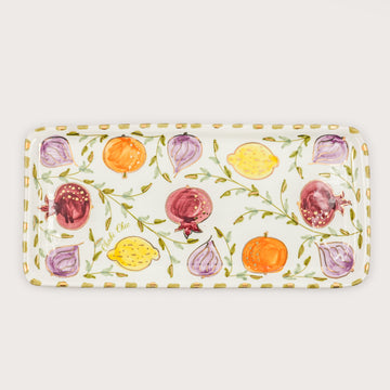 Large Tutti-Frutti Serving Plate (34 cm) - Multi-Color