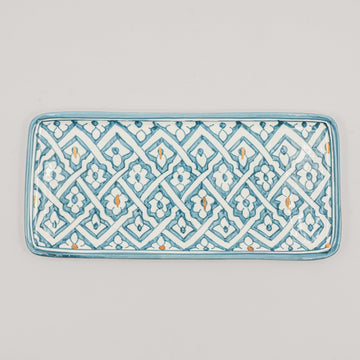 Large Fassia Serving Plate (34 cm) - Stone Blue