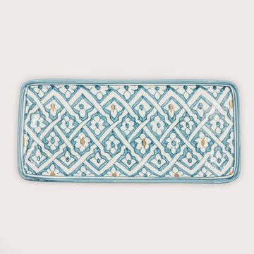 Large Fassia Serving Plate (34 cm) - Stone Blue