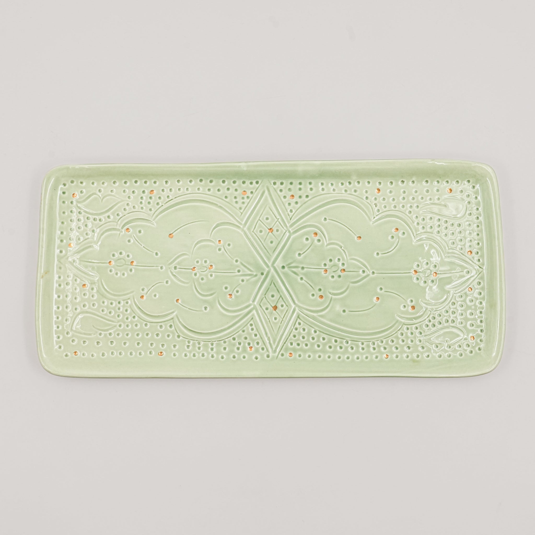 Large Beldi Serving Plate (34 cm) - Mint Green