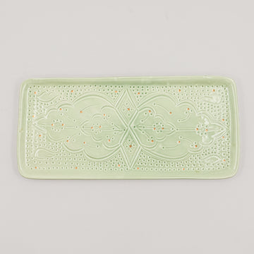 Large Beldi Serving Plate (34 cm) - Mint Green