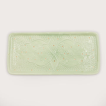 Large Beldi Serving Plate (34 cm) - Mint Green