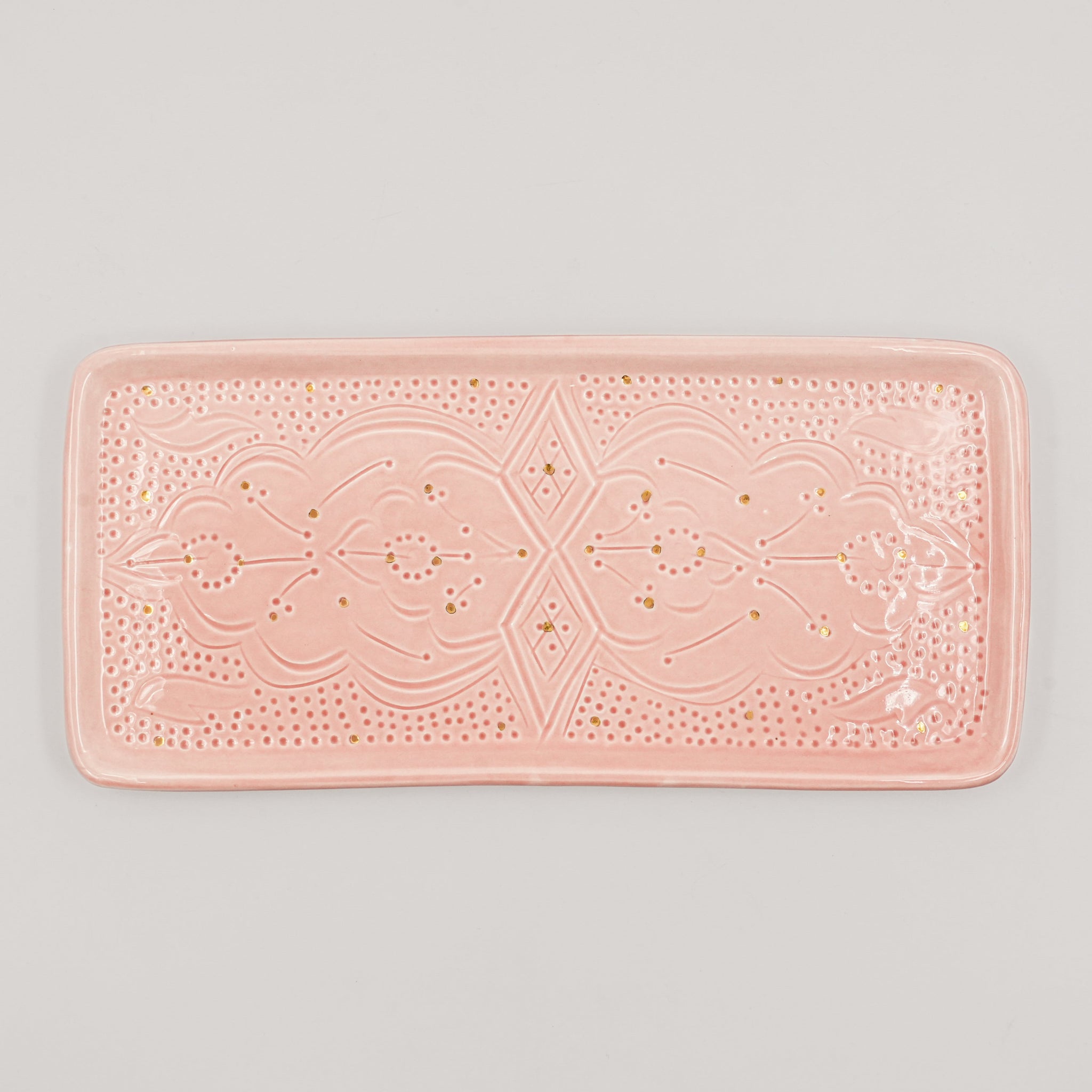 Large Beldi Serving Plate (34 cm) - Pink Blush