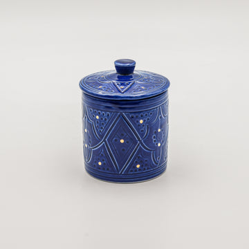 Beldi Round Box - Royal Blue