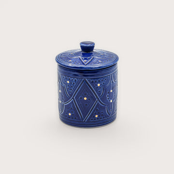 Beldi Round Box - Royal Blue