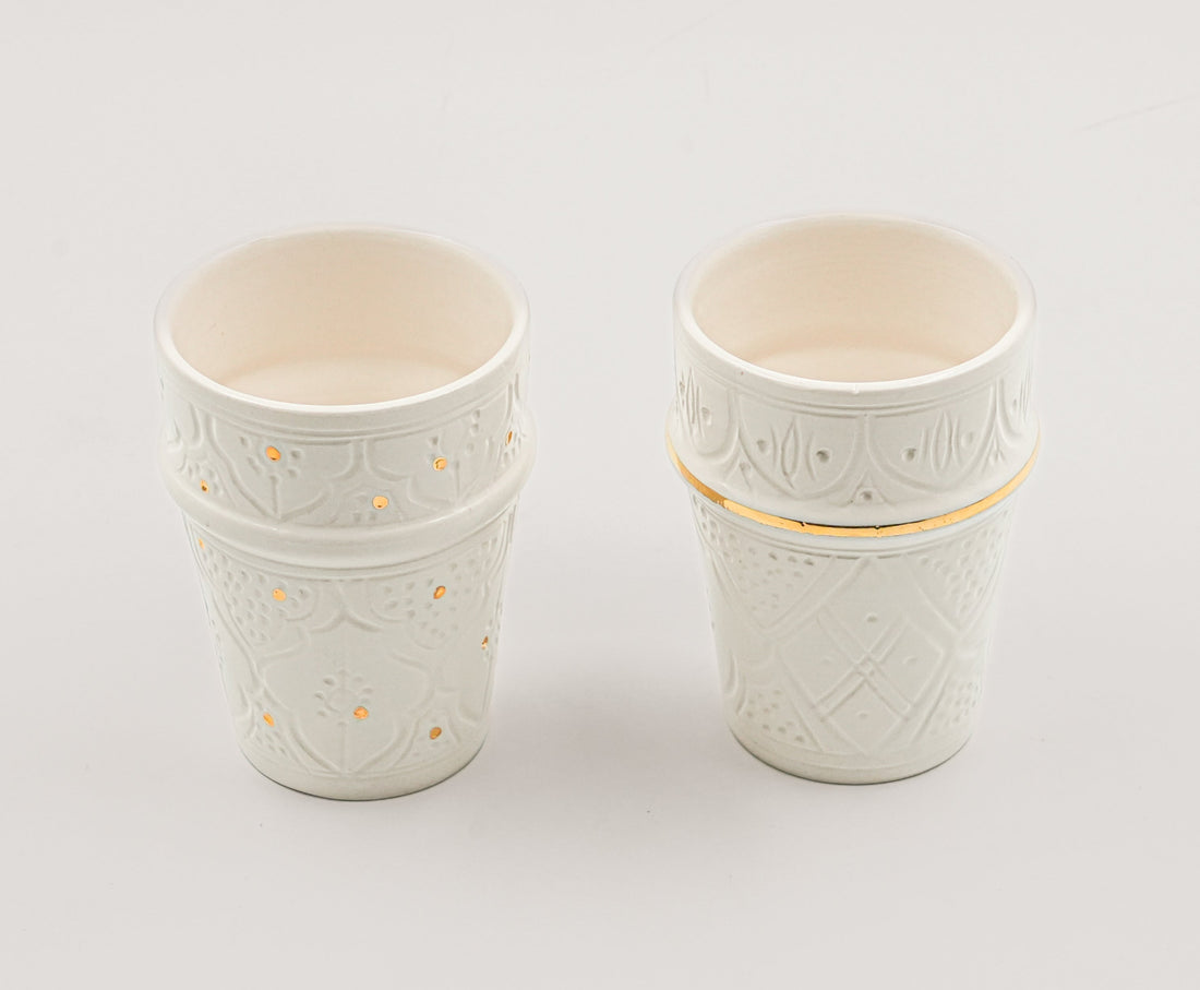 Large Beldi Cups (280 ml) (Set of 2) - White