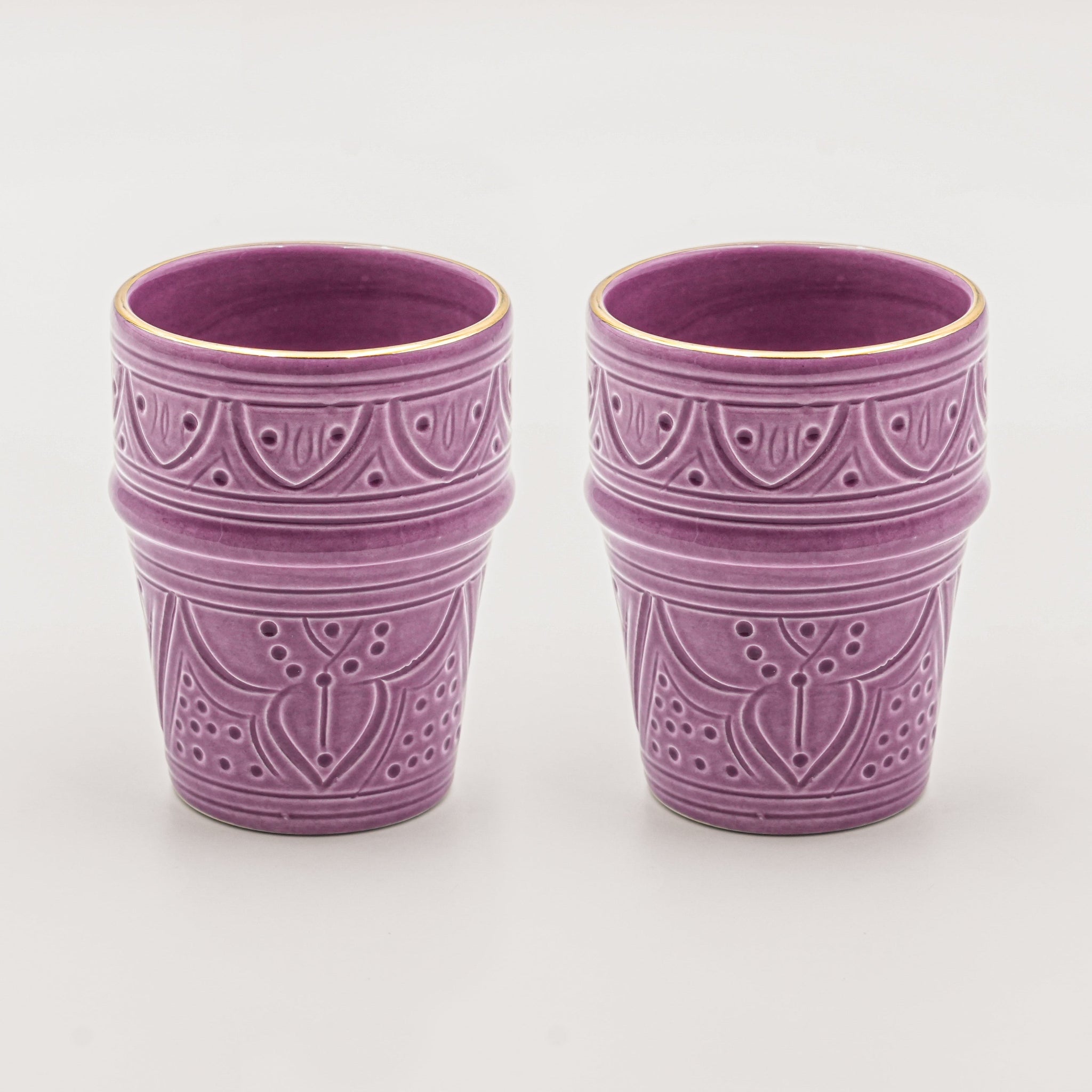 Medium Beldi Cups (200 ml) (Set of 2) - Purple Lilac