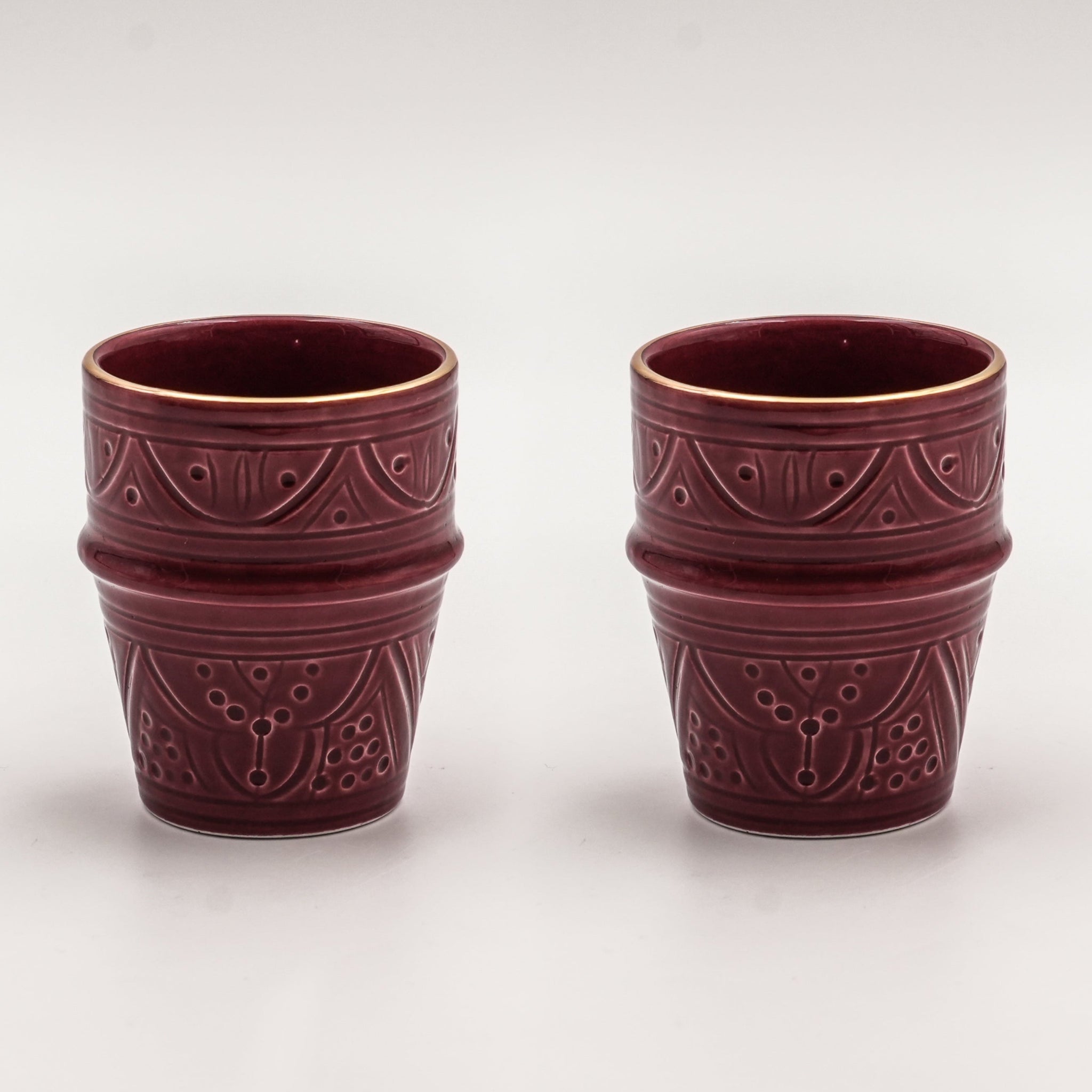 Medium Beldi Cups (200 ml) (Set of 2) - Red Clay