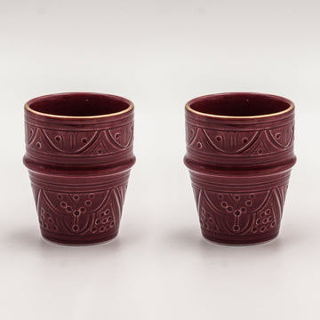Medium Beldi Cups (200 ml) (Set of 2) - Red Clay