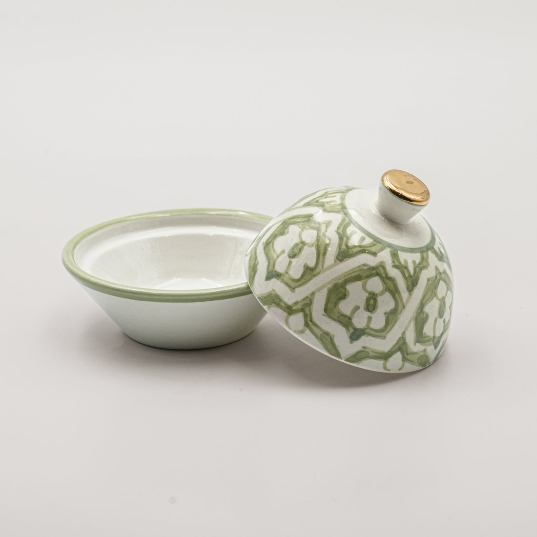 Fassia Bowl with Lid - Mint Green