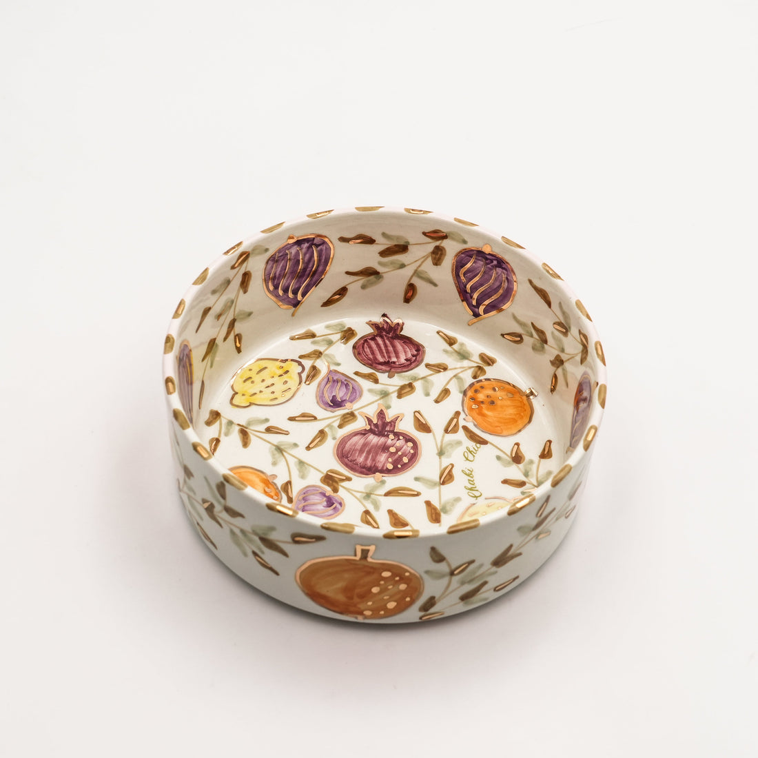Tutti Frutti Flat Serving Bowl (18 cm) - Multi-Color