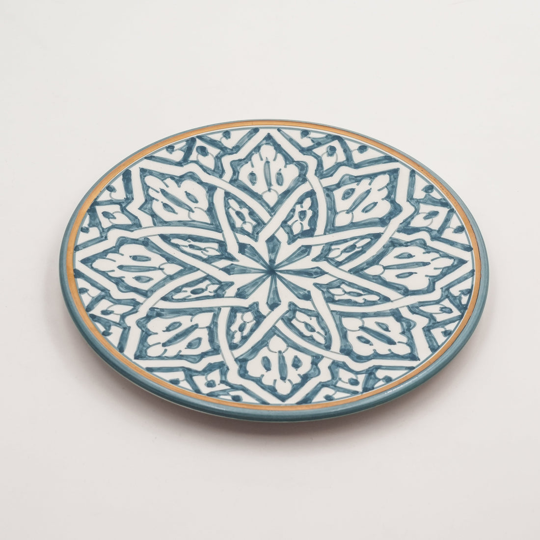 Large Fassia Plate (26 cm) - Stone Blue