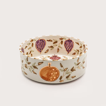 Tutti Frutti Flat Serving Bowl (18 cm) - Multi-Color