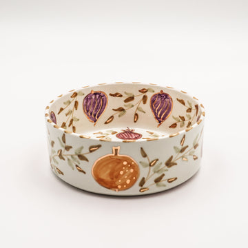 Tutti Frutti Flat Serving Bowl (18 cm) - Multi-Color
