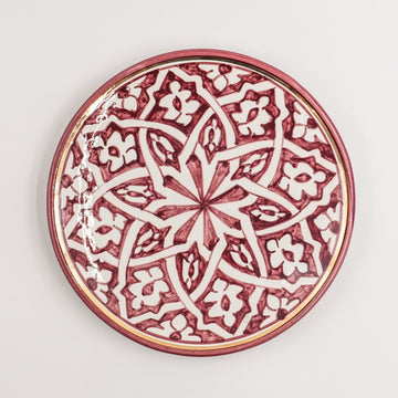 Medium Fassia Plate (20 cm) - Red Clay