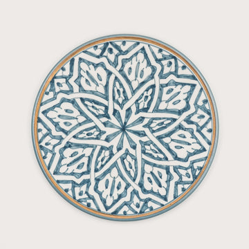 Large Fassia Plate (26 cm) - Stone Blue