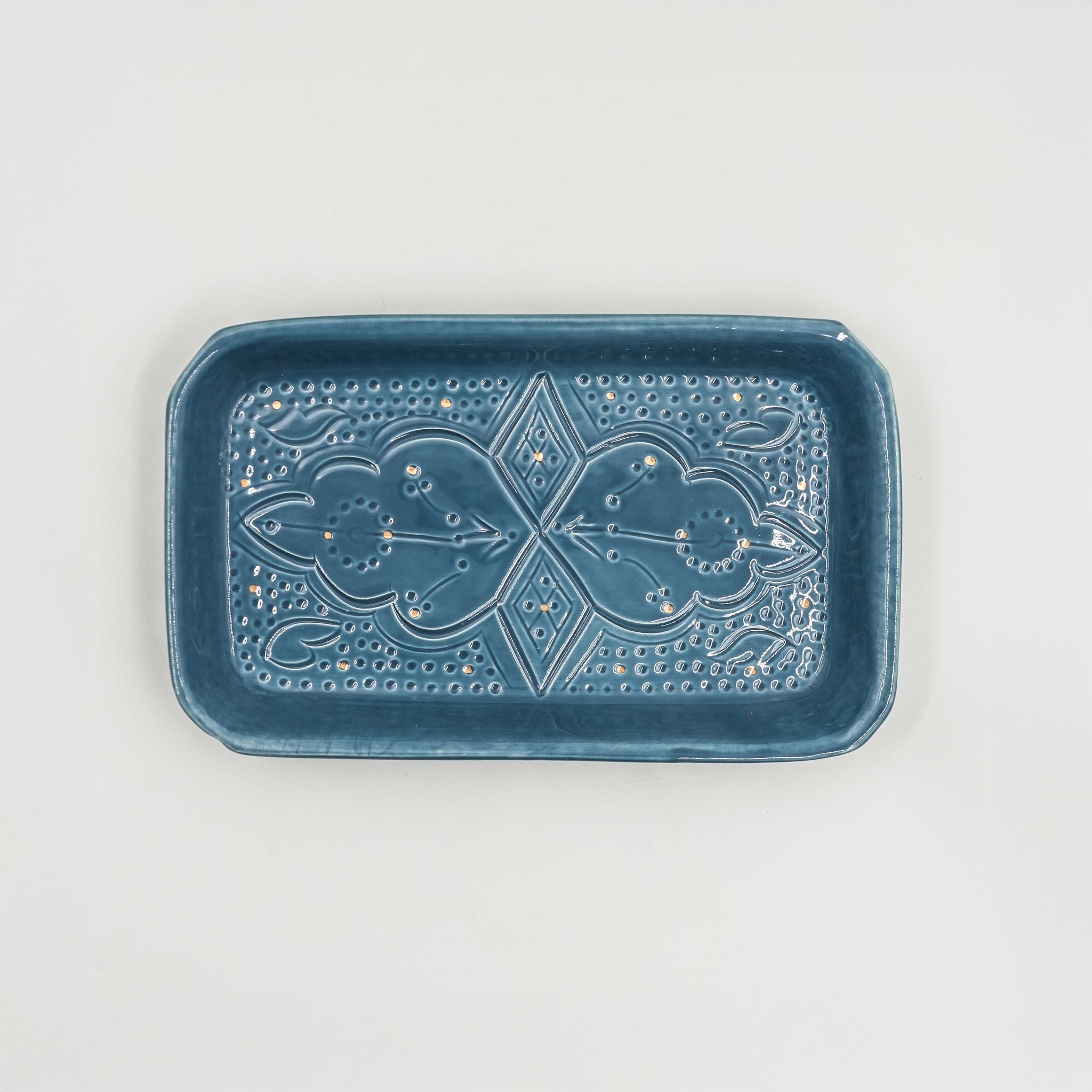 Medium Beldi Serving Plate (24 cm) - Stone Blue