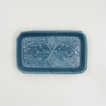 Medium Beldi Serving Plate (24 cm) - Stone Blue