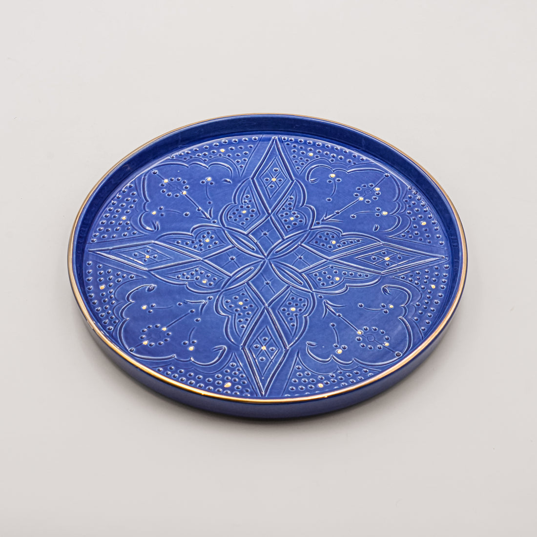 مجموعة أباريق مصنوعة يدويًا (مجموعة من 4 قطع) - أزرق ملكي