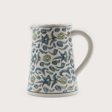Large Floral Jug (2 L) - Stone Blue