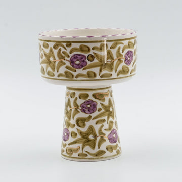 Small / Large Floral Appetizer Bowl - Mint Green