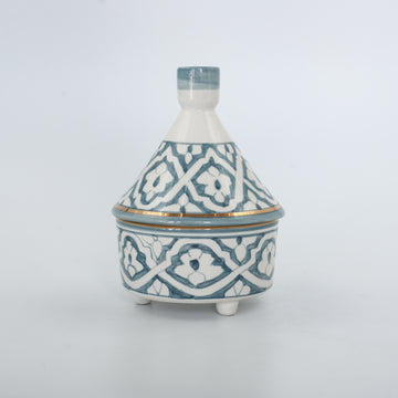 Fassia Elevated Tajine - Stone Blue