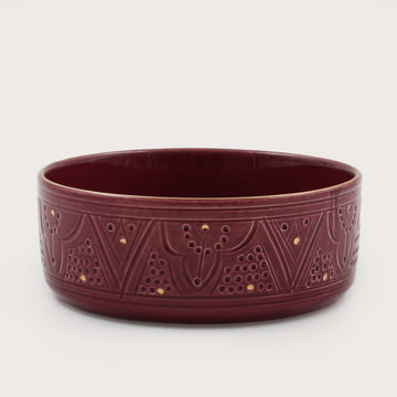 Beldi Flat Serving Bowl (18 or 24 cm) - Red Clay