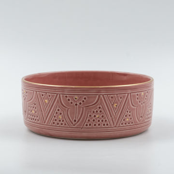 Beldi Flat Serving Bowl (18 or 24 cm) - Pink Blush