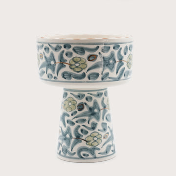 Small / Large Floral Appetizer Bowl - Stone Blue