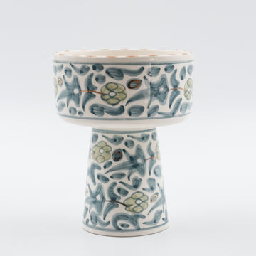 Small / Large Floral Appetizer Bowl - Stone Blue