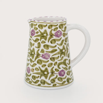 Large Floral Jug (2 L) - Mint Green