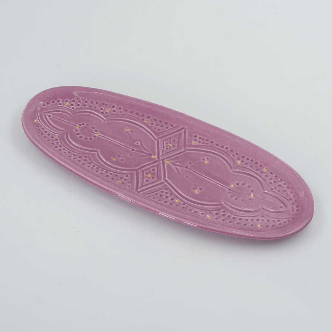Beldi Oval Serving Plate (31 cm) - Purple Lilac
