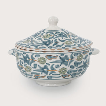 Floral Soup Tureen (2L) - Stone Blue