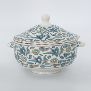 Floral Soup Bowl (2L) - Stone Blue