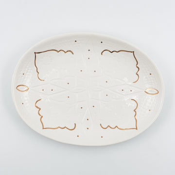 Large Beldi Serving Plate (36 cm) - White