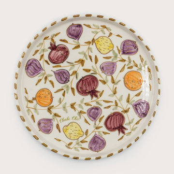 Tutti Frutti Round Serving Plate (28 cm) - Multi-Color