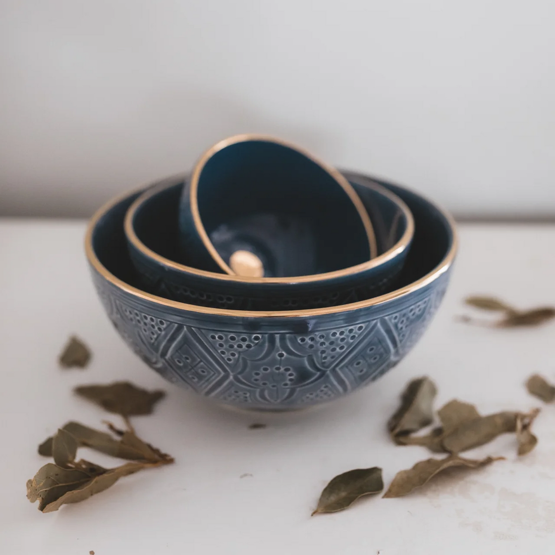 Beldi Dining Bowl (15 cm) - Stone Blue