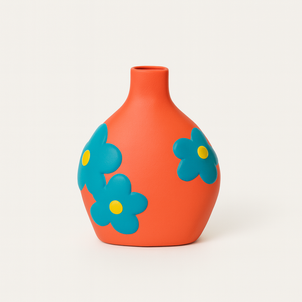 Handmade Floral Vase - Pink