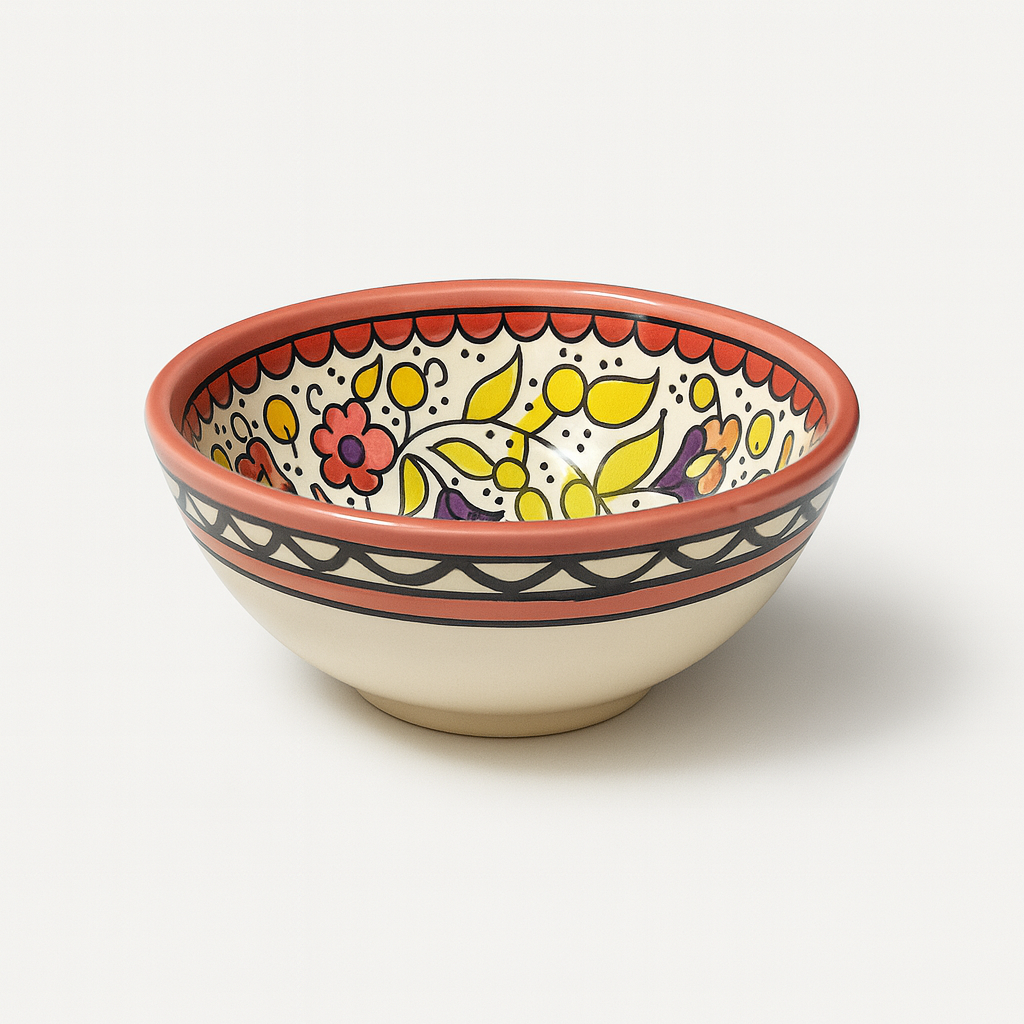 Small Floral Bowl (12 cm) - Pink Blush
