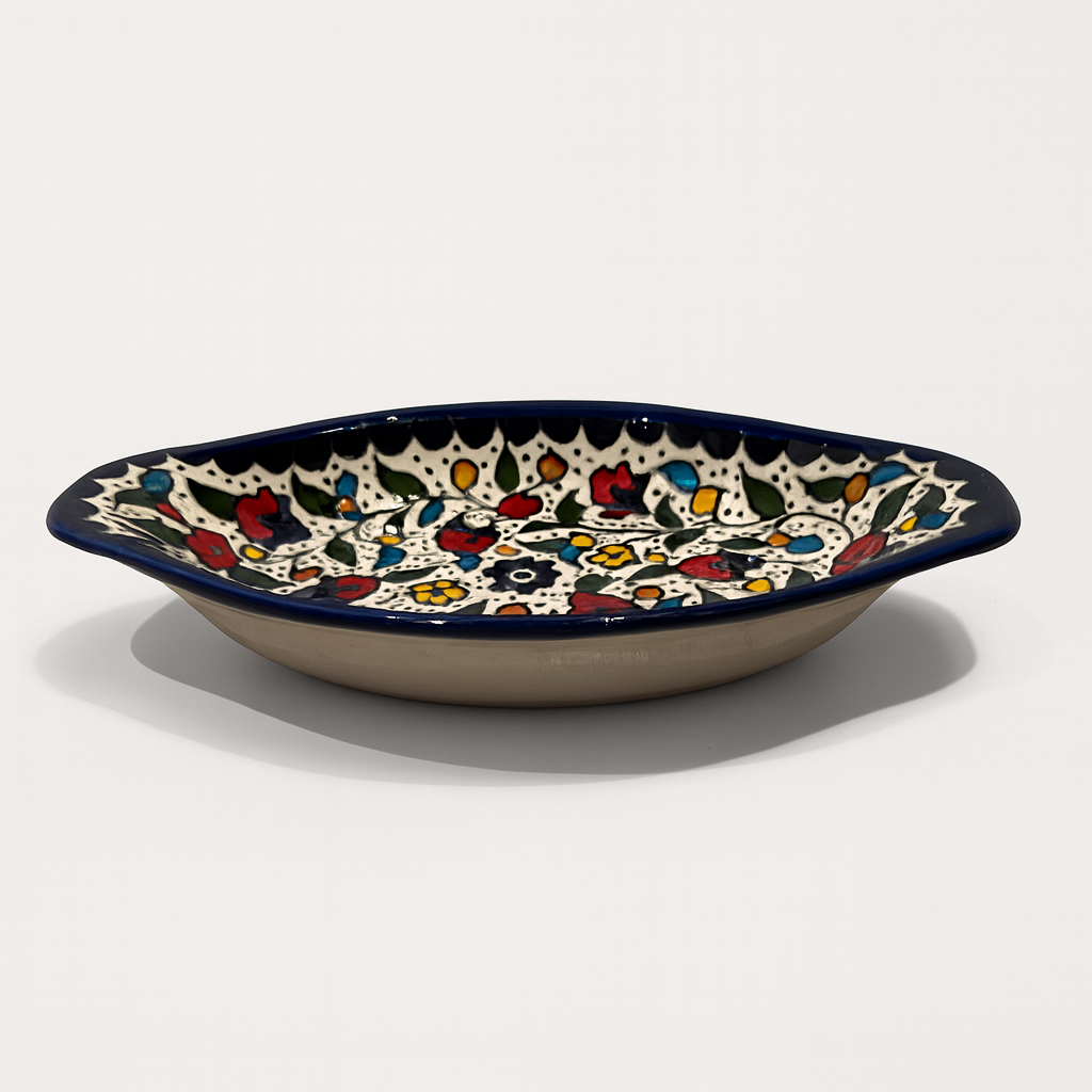 Medium Floral Serving Plate (24 cm) - Multi-Color