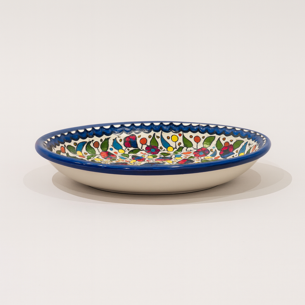 Large Floral Serving Plate (30 cm) - Multi-Color