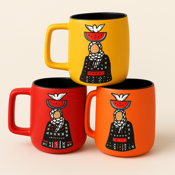 Palestinian Symbols Mugs (350 ml) (Set of 3)