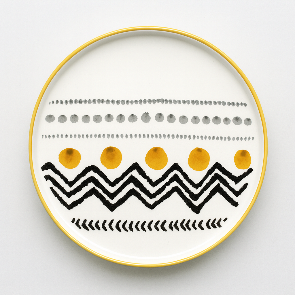 Handmade Motifs Collection (Set of 14) - Black & Yellow