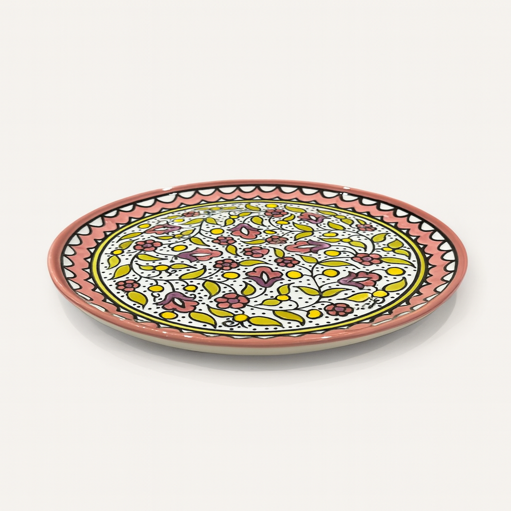 Large Floral Plate (26 cm) - Pink Blush