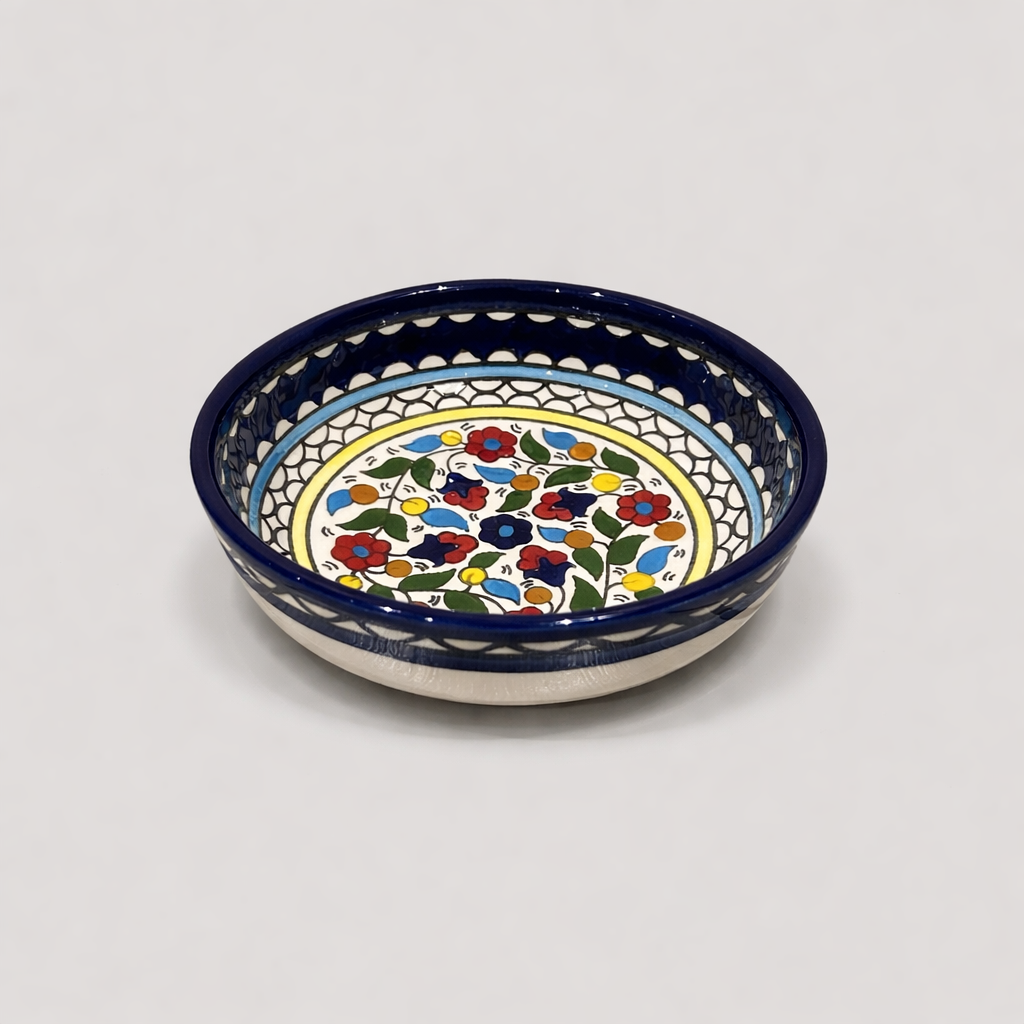 Floral Serving Bowl (15 or 23 cm) - Blue