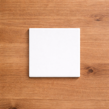 Square Coaster Ceramic Bisque (10 cm) - Ready to Paint